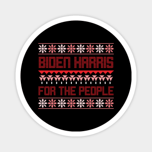 we did it - biden harris ugly christmas sweater Magnet